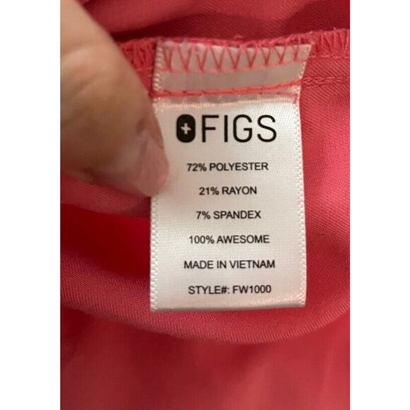FIGS Technical‎ Collection Pink Catarina Women's Scrubs Top Size S - Picture 4 of 5